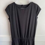 ALBION FIT Albion Black Cap Sleeve & Elastic Waist Jumpsuit Photo 4