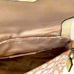 Coach  Elegant Cream and Gold Designer Shoulder Bag and card case/keychain Photo 7
