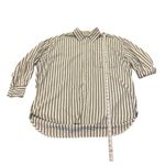 We The Free Free People Freddie Striped Shirt Oversized Classic Button Down M Photo 5
