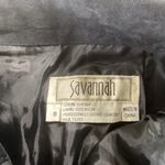 Savannah Black Suede Leather Skirt Size 8 Photo 2