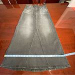 joe's jeans Joe's Faye Jean Maxi Skirt Sz 26 Black Faded Denim Photo 4