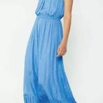 Current Air 💕💕 Halter Maxi Dress ~ Light Cobalt Blue Large L NWT Photo 3
