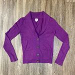 Mossimo Supply Co Purple Button Front Cardigan - M Photo 0