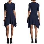 Opening Ceremony Eclipse Delta Marine Rib Knit Handkerchief Hem Dress $375 EUC S Photo 11