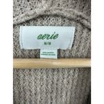 Aerie ‎ Cozy Up Waffle Hoodie Size Medium Brown Women's Excellent Photo 1