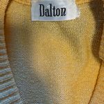 Dalton Vintage Knit Sweater Vest – Soft Yellow V Photo 2