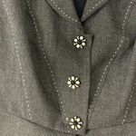 Rebecca Taylor Blazer Short Sleeve Brown Sz 8 Photo 6