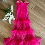 Boutique NEW Pink Mesh Ruffle Dress Photo 4