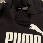 Puma  black cropped hoodie size medium Photo 2