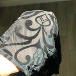 AQUA  black velvet burnout bodysuit Photo 3