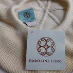 Vintage Ivory Knit Beret Hat Gold Photo 4