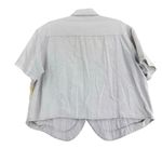 Vintage Casey & Max Button Blouse Women Large Crop Cottage Core Embroider white Photo 4