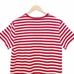 Ralph Lauren Polo  Striped Jersey T-Shirt Dress Red & White Cotton Size Medium Photo 5