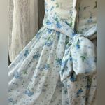 Vintage Gunne Sax By Jessica Blue White Floral Laced Prairie Dress Sz 7 AS IS Photo 4