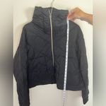 Lucky Brand Quilted Puffer Jacket Packable Womens Size Large Black Nylon Blend Photo 2