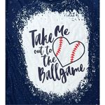 Blue Speckled Take Me Out to the Ballgame Graphic T Photo 2