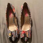 Betsey Johnson Betsy Johnson Bret Floral and Striped 4” Stiletto Heels size 6 Photo 1