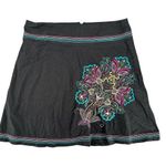Heart soul Vintage Y2K Heart & Soul Skater Skirt Electric Blue Pink Floral Boho Pattern 13 Photo 0