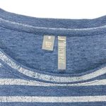 Silverwear Women's Blue Striped Long Sleeve Sweater Size M Tunic Scoop Neck Size M Photo 2