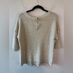 Allen B by Allen Schwartz gold sequin hi low‎ sweater size L Size L Photo 1