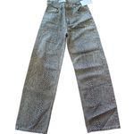 ZARA  Womens Snake‎ Print High Rise Wide Leg Jeans Size 0 NWT Photo 0