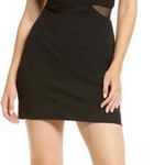 MORGAN & CO. mesh panel mini dress black SIZE 3 Black Photo 0