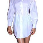 Pretty Little Thing  White Shirt Dress 4 Photo 1