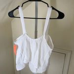 Colsie NWT Women's Cream White Textured Cotton Flowy Button Down Tank Top M Size M Photo 4