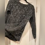 it's our time It’s Our Time Black Heather Long Sleeve Pullover Sweater Zipper Detail Size S Photo 7