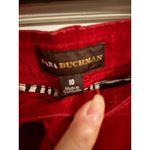 Dana Buchman  Red Denim Jeans Size 10 Women's‎ Straight Leg Casual Pants Photo 2