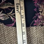 Ellen D Blazer Large Cropped Brocade Floral Black Gold Pink Club Party Glam Y2K Photo 7