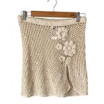 J.Crew  Crochet Cream Mini Skirt Cover-Up size XS Photo 2