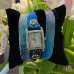 La Mer Collections limited edition Blue White Black Tie Dye Watch Photo 1
