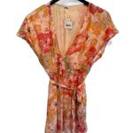 Free People  | Freddy Tie Floral Mini Dress in Fruit Punch V Neck Size Medium NWT Photo 9