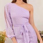 SheIn One Shoulder Lavender Dress Photo 0