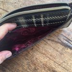 Betsey Johnson  Plaid herringbone Wallet wristlet with gold heart & pink logo Photo 6