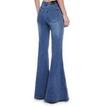 DELIA*S BY DOLLS KILL TOTALLY TRIPPIN FLARED JEANS Y2K SIZE MEDIUM NWT Blue Photo 2