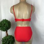 J.Crew  Red 2 Piece Bikini Swim Bathing Suit S/M Photo 1