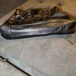 Coach Black Leather ‘Ashley’ Satchel Handbag Large Pebbled with strap Photo 8