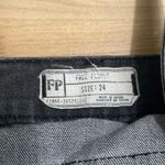 Free People  dark gray wash overalls size small Photo 2