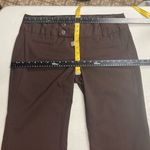 Maurice's Women’s Junior Brown Khaki Pants Size 13/14 Inseam 27.75” Flare Photo 7