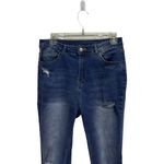 SheIn  Jeans Flare Leg Distressed Bell Bottom Size 8/10 Womens Festival Boho Photo 1