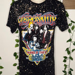 Aerosmith  World Tour Distressed Graphic Tee Photo 0