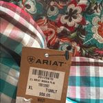 Ariat Maria Plaid Shirt Embroidered Pearl Snaps Western XL NEW Photo 5