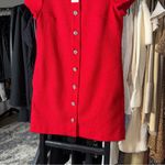 J.Crew Factory Tweed Dress with Jewel Buttons in Classic Cardinal New $128 Red Size 10 Photo 5