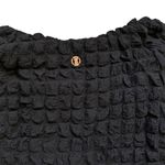 Simply Southern  Black Textured Long Sleeve Tiered Mini Dress Size Small NWT Photo 4