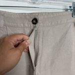 NWT J. Jill Linen & Rayon Blend Shorts In Flax Cream Size 16 Tan Photo 3