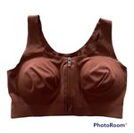 Zyia  Coffee Front Zipper Access Sports Bra Size Small Photo 70