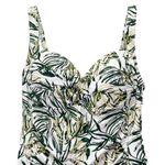 NWT Nip Tuck Swim One Piece Swimsuit Size 8 Green Tropical Palm Ruched Tummy NEW Photo 4