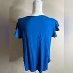 Paper moon Royal blue flutter sleeve top size small Photo 8